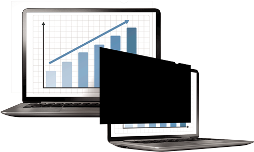 Privascreen™ Privacy Filter - Fellowes Privascreen Blackout Privacy Filter For 19 (500x500), Png Download