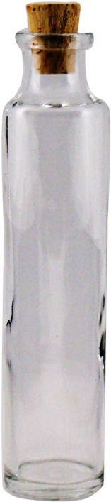 Tall Bottle Cork Top 4 Oz - Bottle With Cork Png (650x771), Png Download