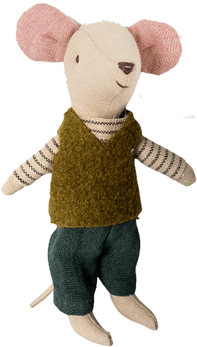 Winter Big Brother Mouse - Maileg Winter Mouse - Big Brother (650x542), Png Download