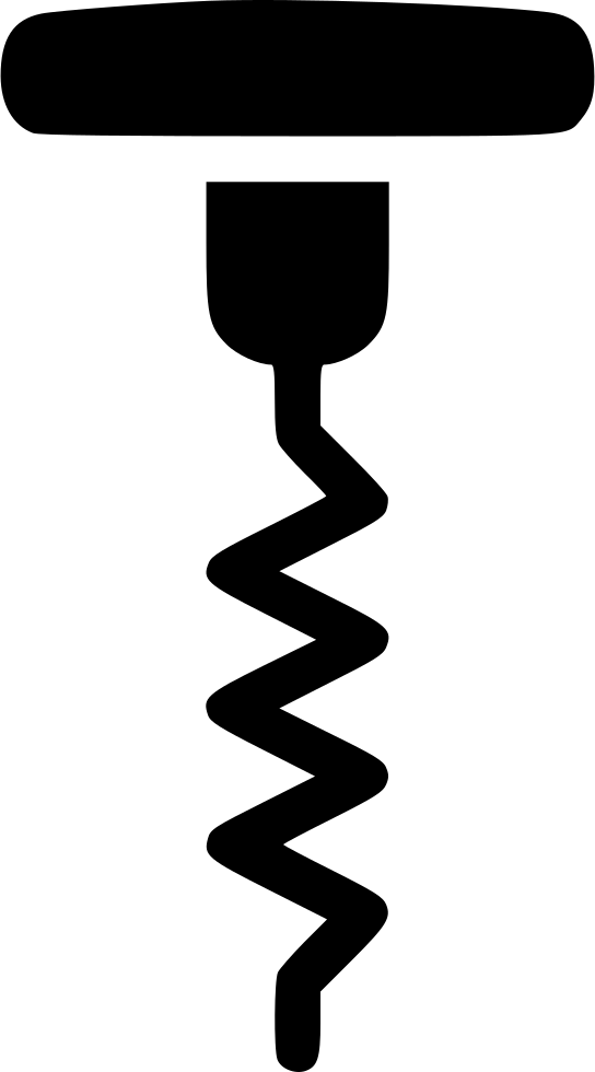 Cork Screw Opener Champagne Comments (544x980), Png Download