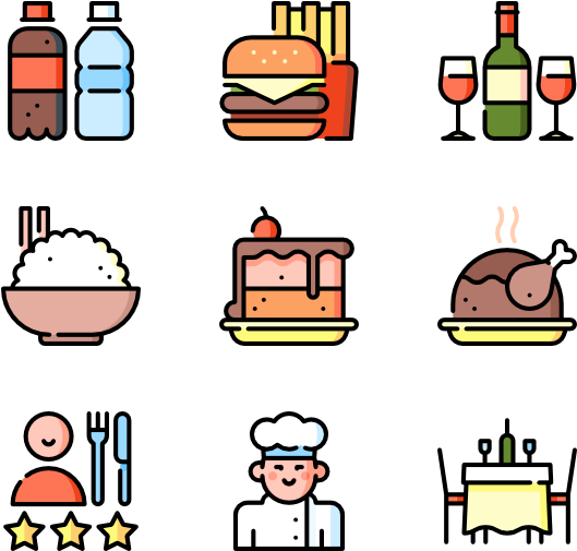 Restaurant - Iconos Para Infografias Png (600x564), Png Download