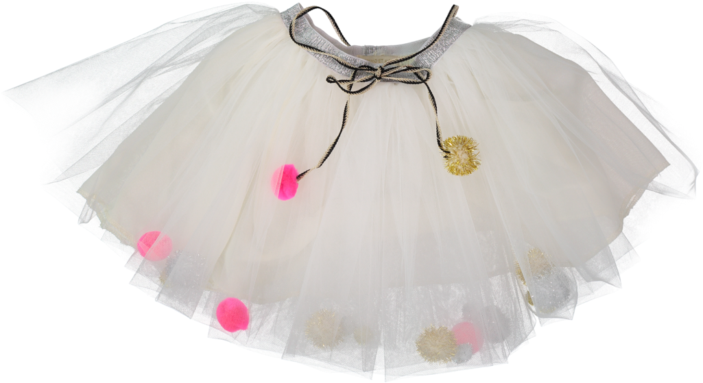 Ballerina Skirt Png - Atsuyo Et Akiko Tutu Les Pomspoms - Silver (sizes: (1024x1024), Png Download