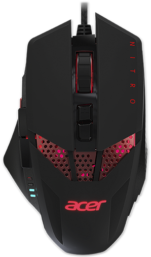 Model Name - Acer Np.mce11.00g Mice Usb 4000 Dpi Ambidextrous Black (536x536), Png Download