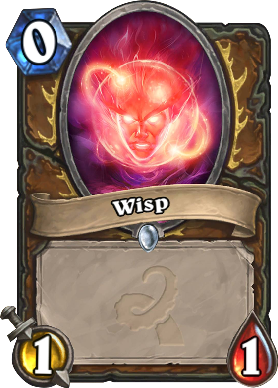 Wisp Card - Hearthstone Pogo (567x811), Png Download