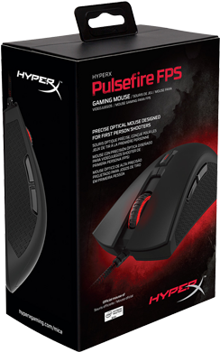 Gaming Mouse - Kingston Hyper X Pulsefire Fps (350x438), Png Download
