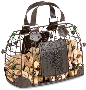Cork Cage - Hand Bag (294x530), Png Download