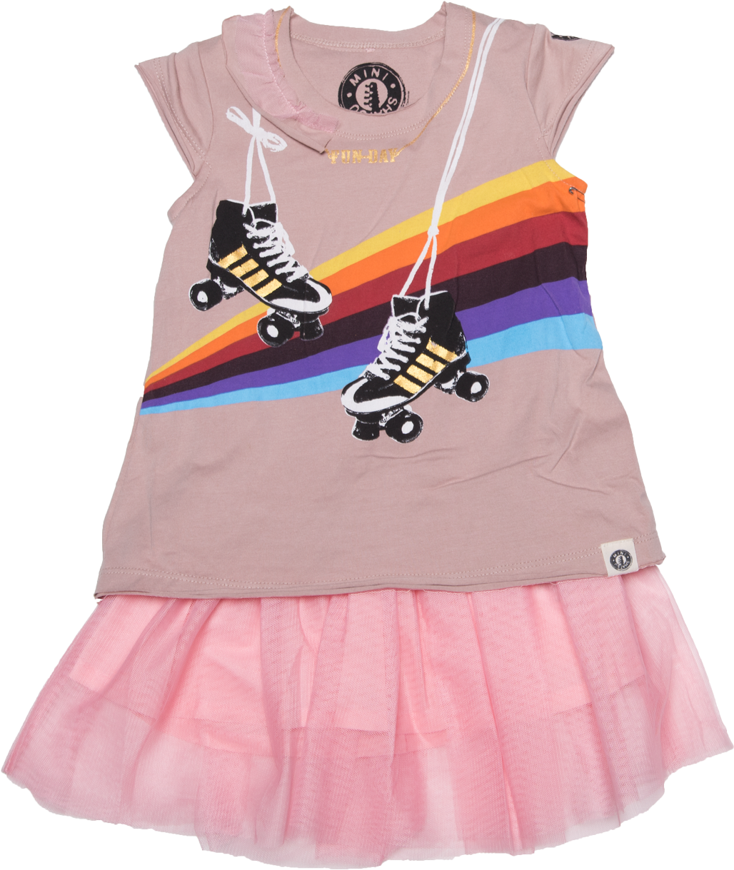 Roller Skate Tutu Dress - Girl (1271x1271), Png Download