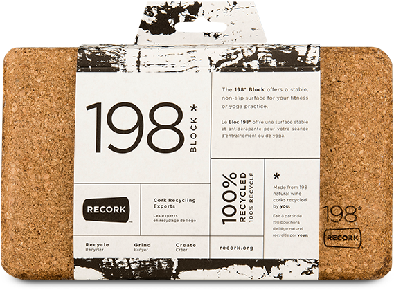 198block Front Web - Hugger Mugger Cork Yoga Block (792x612), Png Download