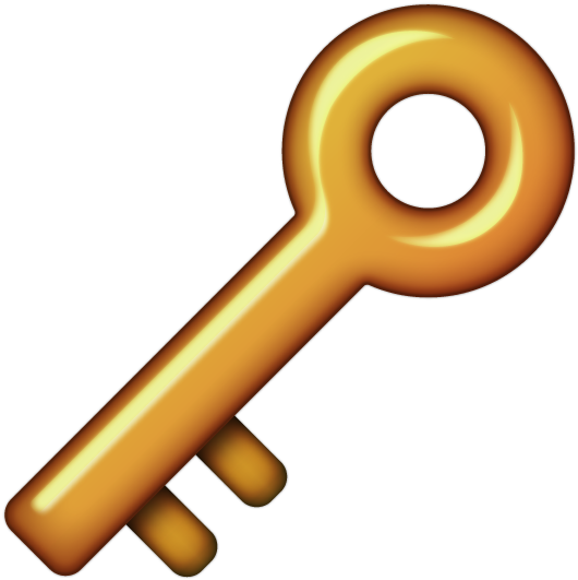 Exercise, Health And Lifestyle - Key Emoji Transparent Background (601x601), Png Download