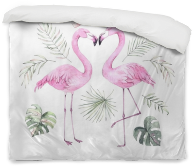 Hand Drawn Watercolor Illustration - Imagenes De Flamencos Para Imprimir (400x400), Png Download
