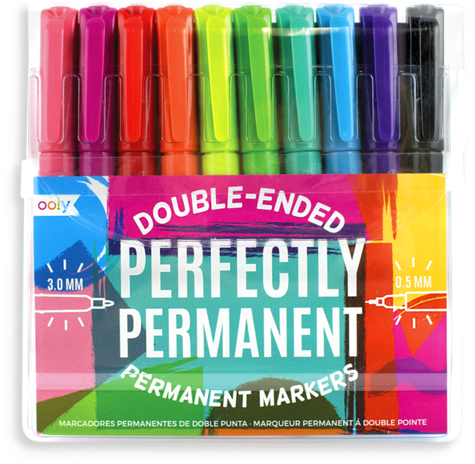 Perfectly Permanent Double Ended Markers - Ooly Markers (800x800), Png Download