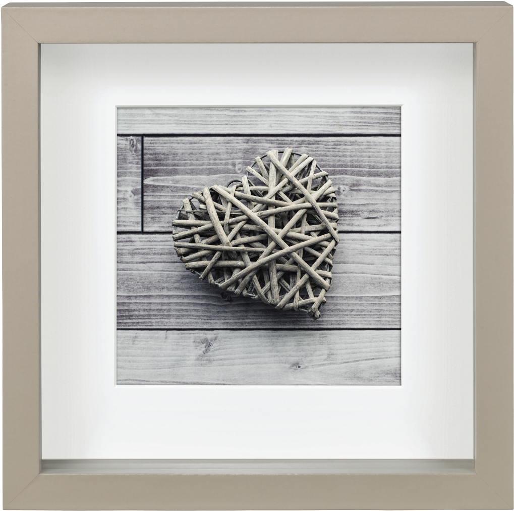 ´scala´ Portrait Frame, Taupe, 23 X 23 Cm - Hama Scala 3d Black 23x23 Portrait Wood Passepartout (1100x1100), Png Download