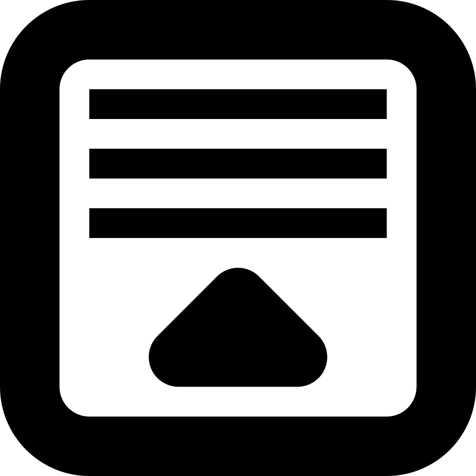 Menu Pull Up Comments - Icono De Lista Desplegable (980x980), Png Download