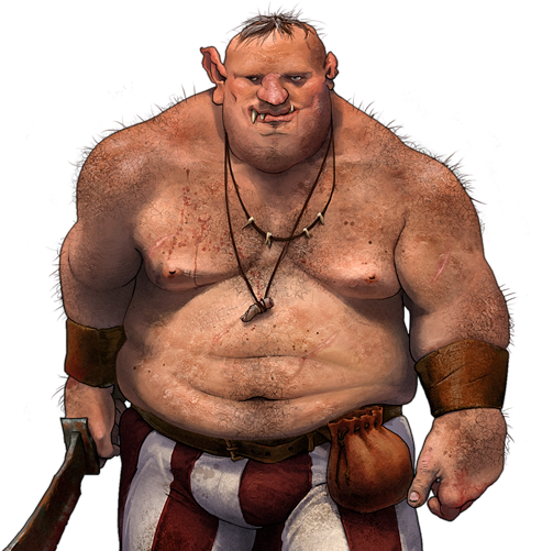 Ogres Are Giant Creatures That Usually Live Alone In - Pork. The Other White Meat (500x500), Png Download