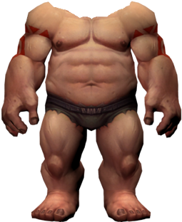 Ogre Head Ogre Body - Mok Nathal Allied Race (752x599), Png Download