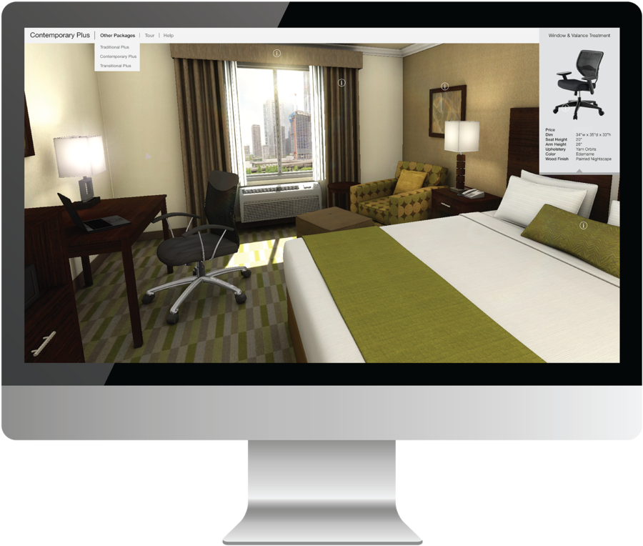 Asteriskos Design Cg Render Bestwestern Hotel Realistic - V-ray (1000x813), Png Download