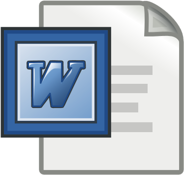 Ms Word Stylized Logo - Microsoft Office 2010 (385x393), Png Download