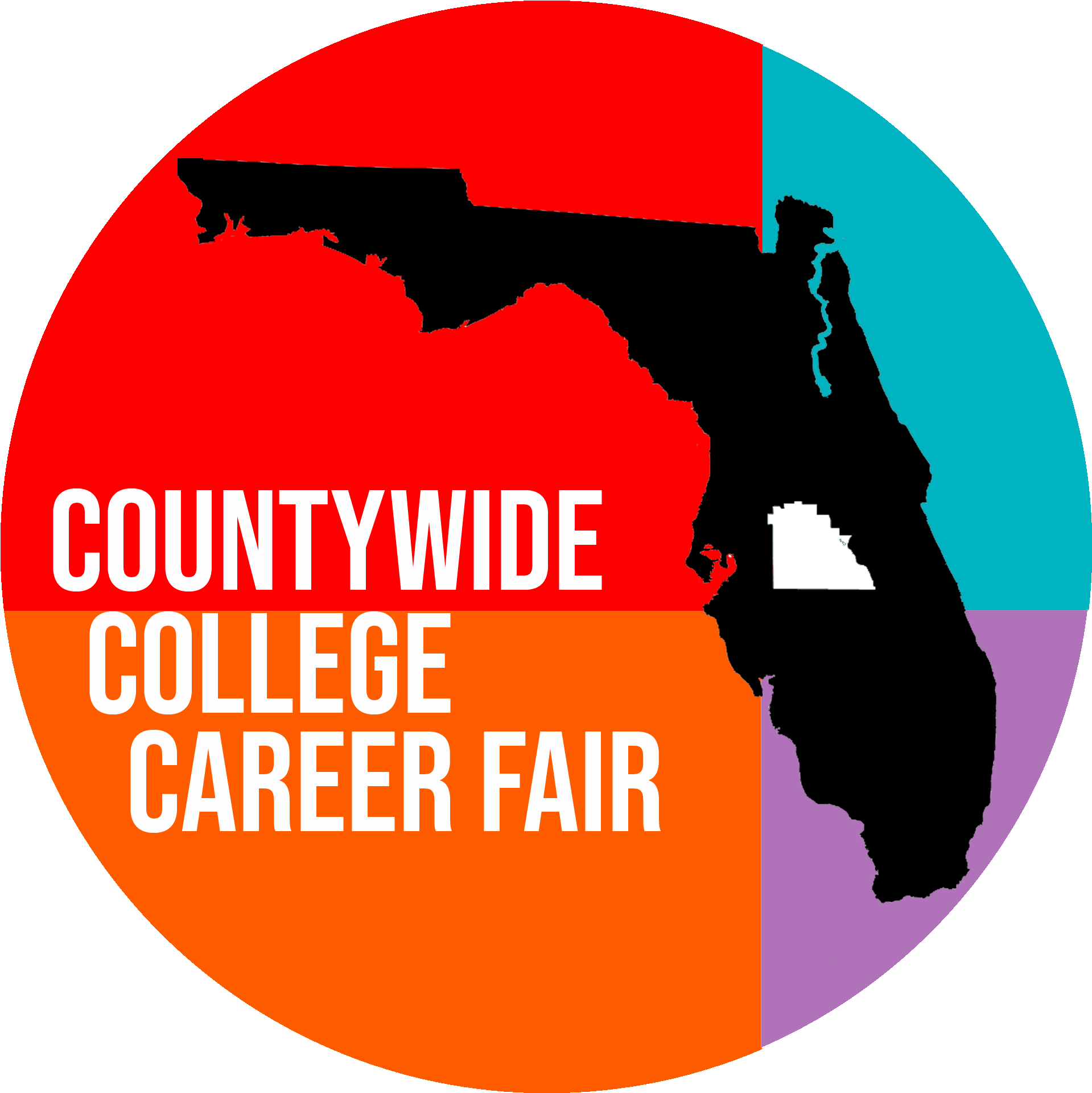 Countywide College Career Fair Color Logo - University Of Central Florida (2500x2500), Png Download