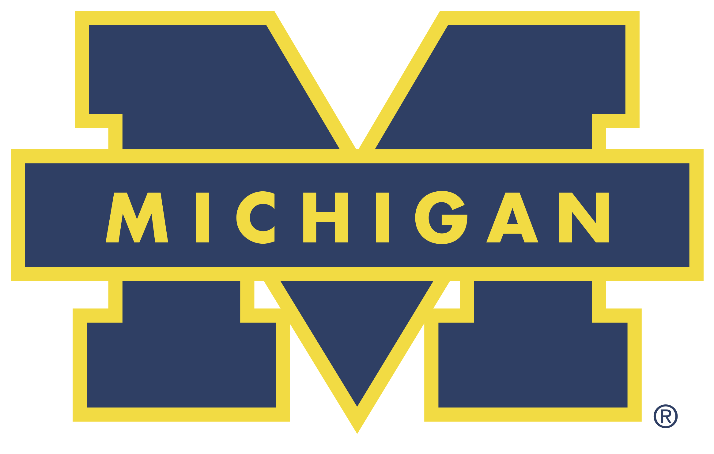 Michigan Wolverines Logo Png Transparent - University Of Michigan (2400x2400), Png Download