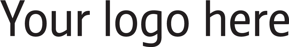 Your Logo Here Png 24 Interlaced Black - Graphics (1200x364), Png Download