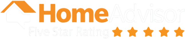 Homeadvisor Logo Orange-white - Home Advisor 5 Star (691x180), Png Download