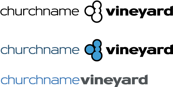 Church And Grapes Example - Vineyard Churches Logo (600x309), Png Download