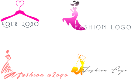 Fashion Clothing Logo Template - Fashion Woman Logo Psd (640x640), Png Download