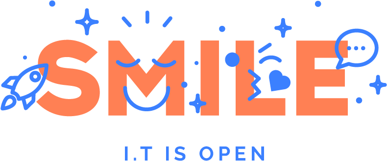Smile Open Source - Smile It Is Open (820x360), Png Download