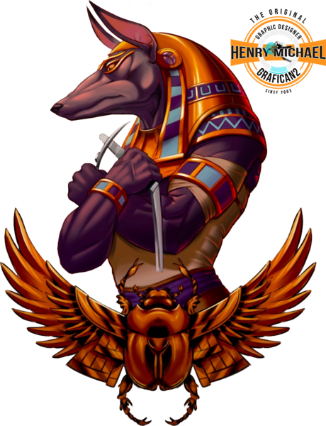 Anubis - Anubis Tattoo (460x600), Png Download