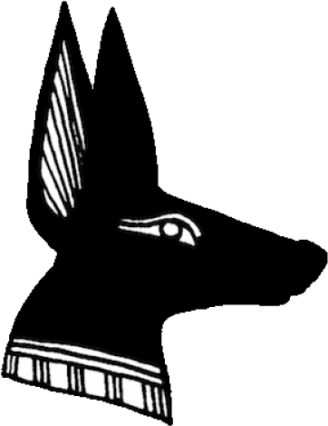 The God Anubis - Jackal Sign (394x500), Png Download