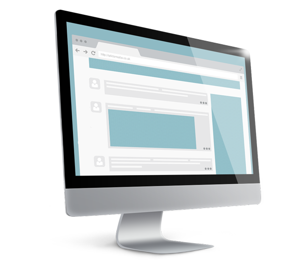 Talk To Media - Led-backlit Lcd Display (602x511), Png Download