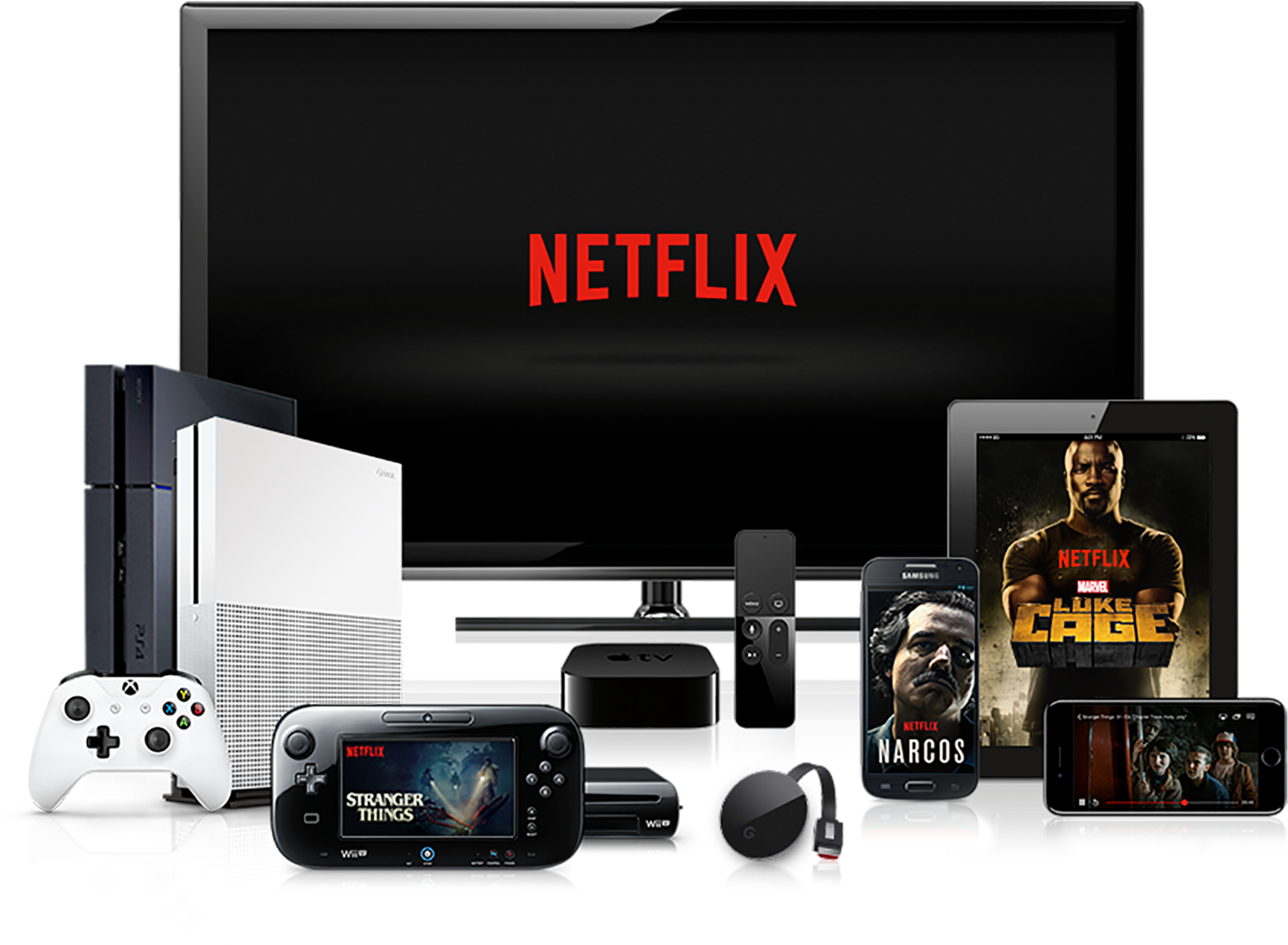 These Devices Are Supported By Netflix - Netflix Devices (1600x1200), Png Download