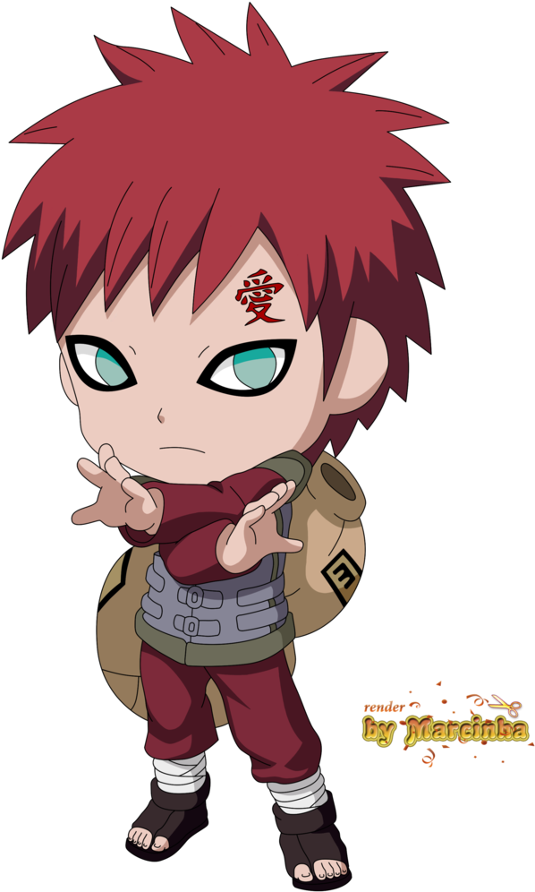 Chibi Gaara The Last By Marcinha20 On Deviantart - Gaara Chibi (755x1057), Png Download