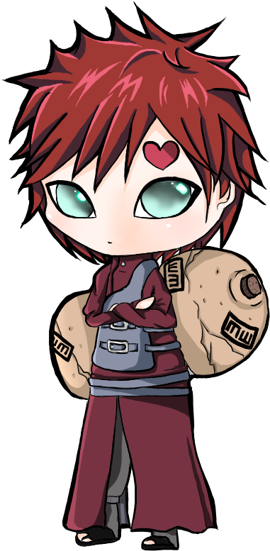 Request - Sabaku No Gaara Chibi (450x800), Png Download