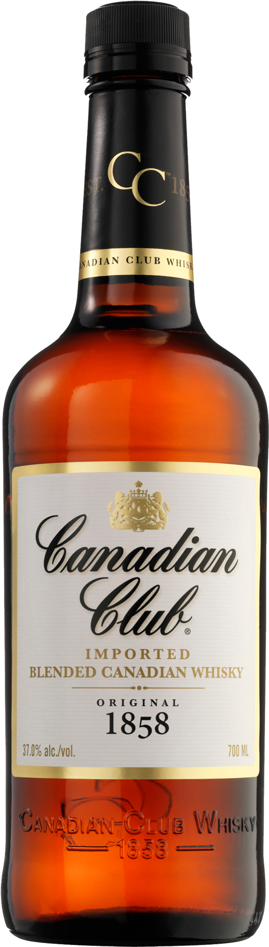 Canadian Club Whisky 700ml - Canadian Club Bottle (1600x2000), Png Download