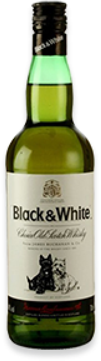 More Views - Black & White Scotch Whisky 1l (1200x1200), Png Download