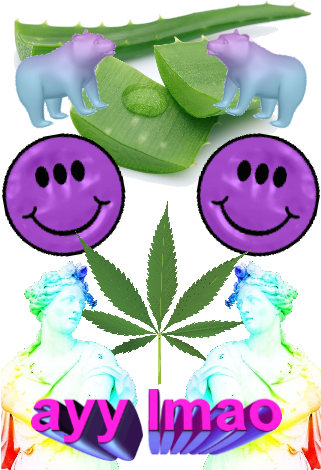 Ayy Lmao - Cannabis Leaf (320x480), Png Download