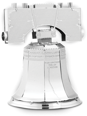 Picture Of Liberty Bell - Metal Works Liberty Bell 3d Laser Cut Model (620x403), Png Download
