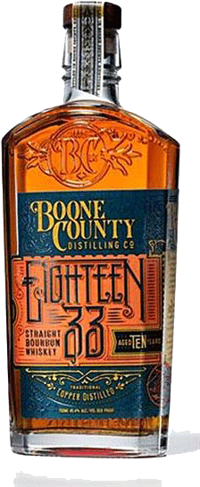 Boone County Eighteen 33 Bottle - Boone County Eighteen 33 12 Year (250x563), Png Download