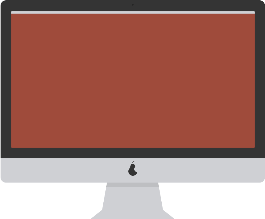 Top 2 Flat Device Mockup High Resolution Design - Cmputer Flat Design Png (1600x1200), Png Download