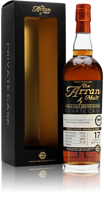 Arran 1996 17 Year Old With Box - Arran 2000 / Bourbon Cask / Twe Exclusive Island Whisky (363x705), Png Download