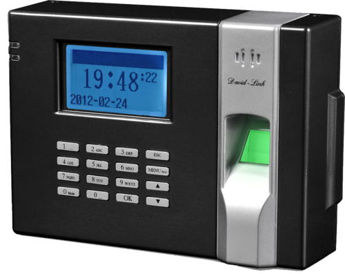 Biometric Attendance System Png Clipart - David-link W-988p Biometric And Proximity Time And (500x397), Png Download