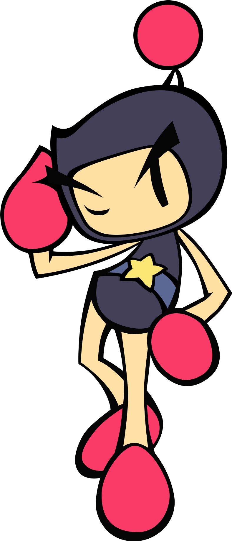 Sailorbomber Super Bomberman R Bomberman Bros Prettybomber - Super Bomberman R Black Bomber (788x1834), Png Download