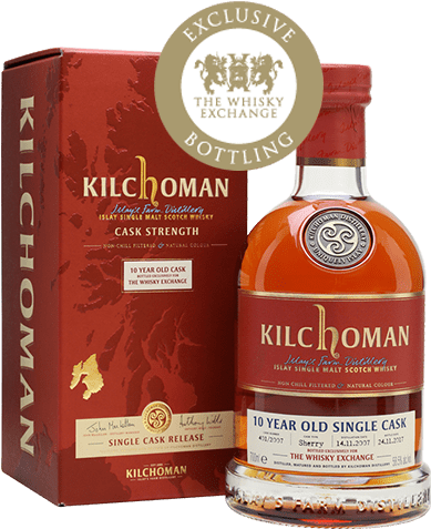 Kilchoman 2007 Single Sherry Cask Twe Exclusive Bottle - Kilchoman 2011 Sherry Butt (397x784), Png Download