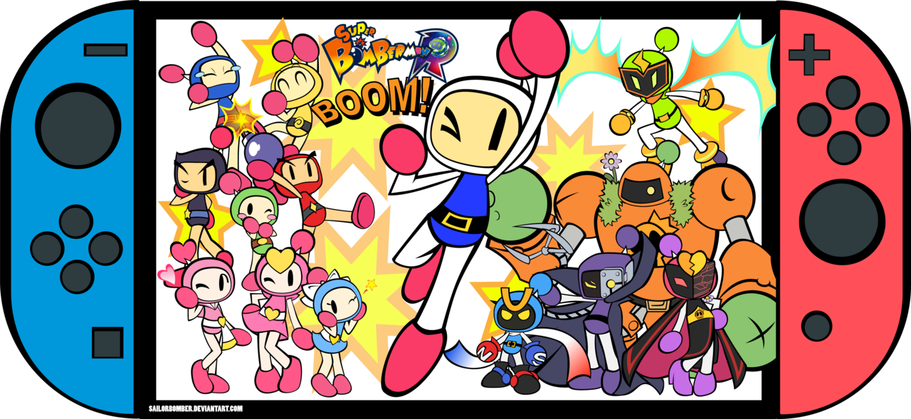 Happy Anniversary This Drawing Was Too Late, But Better - Bomberman (1280x589), Png Download