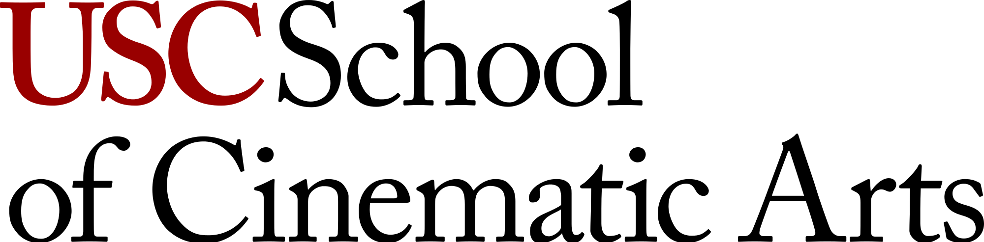 Usc School Of Cinematic Arts Logo - Usc School Of Architecture Logo (2000x493), Png Download