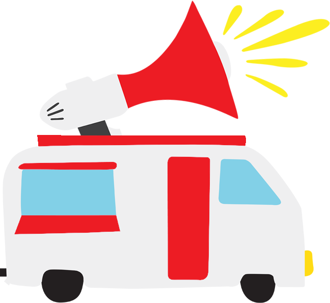 Get Your Audience Talking With A Custom Vehicle Designed - Roaming Hunger (648x595), Png Download