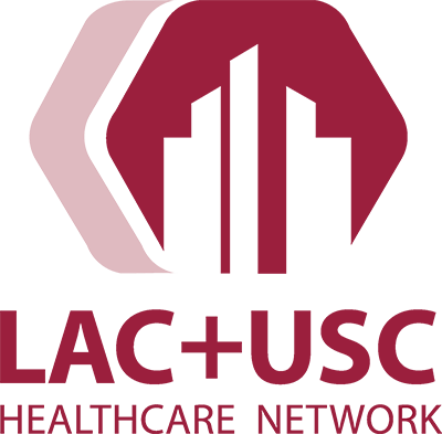 Lac Usc Healthcare Network Logo - La County Hospital Logo (400x393), Png Download