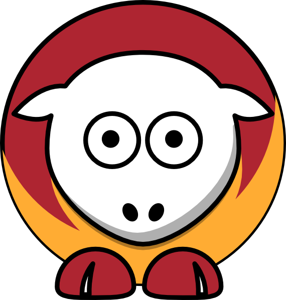 Sheep - Usc Trojans - Team Colors - College Football (570x598), Png Download