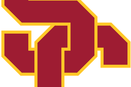 Lancaster Campus Logo Full Hd Maps Locations - Usc Trojans Football Logo Png (450x300), Png Download